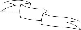 Banner black and white clipart