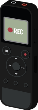 Portable recorder clipart