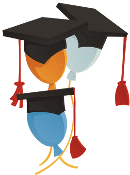 Graduation Cap Balloons clipart