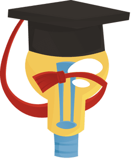 Graduation Cap Light Bulb clipart