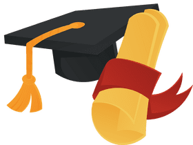 Graduation Cap Scroll clipart