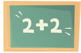 Math blackboard clipart