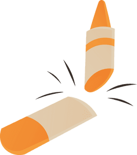 Pastel crayon Crashed clipart