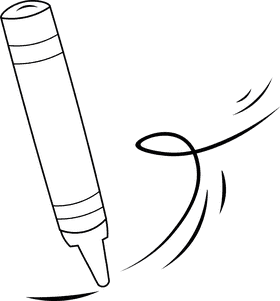 Pastel crayon Pencil black and white clipart