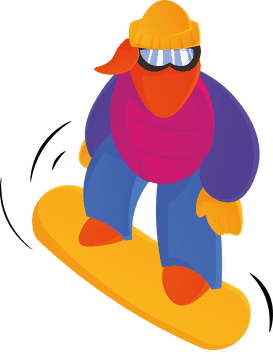 Snowboarding Snowboarder clipart