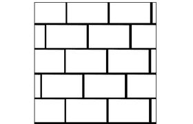 Texture Brick Wall black and white clipart