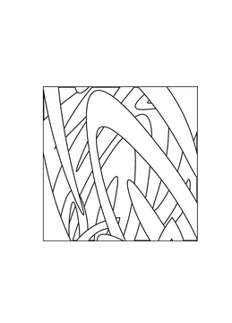 Texture Leaves black and white clipart