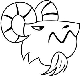 Dragon Head black and white clipart