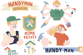 Handyman vector