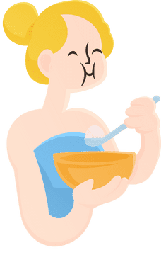 Pregnant Eating clipart