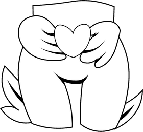 Pregnant Pelvis black and white clipart