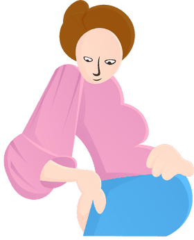 Pregnant belly clipart