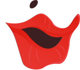 Roaring 20s Lips clipart