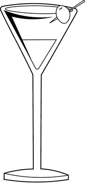 Roaring 20s Margarita black and white clipart