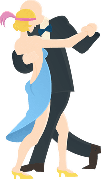 Roaring 20s Dance Couple clipart