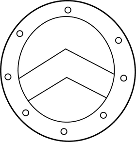 Spartan Shield black and white clipart