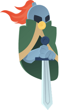 Warrior Knight Cloak clipart