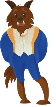 Beauty and the beast, beast clipart