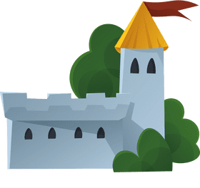 Castle Yellow Tower clipart
