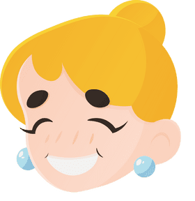Cinderella Head Smile clipart