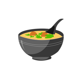 Indonesian food soup Makassar clipart free download