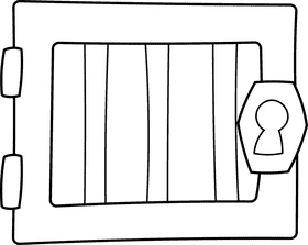 Jail Bars black and white clipart
