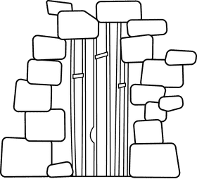 Jail Dungeon black and white clipart