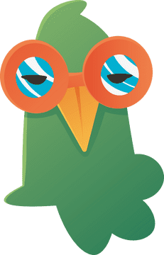Macaw Head Glass clipart