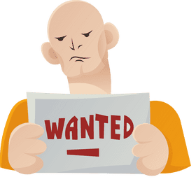 Prisoner Wanted clipart