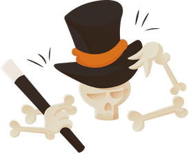 Skeleton Hat clipart