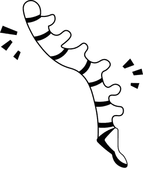 Skeleton Spine black and white clipart