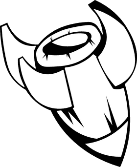 Bomb Rocket black and white clipart