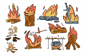 Bonfire vector