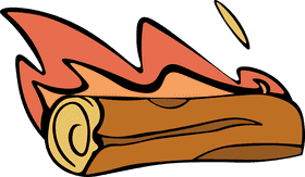Bonfire Log clipart