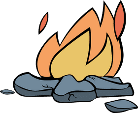 Bonfire Rocks clipart