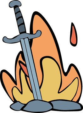 Bonfire Sword clipart
