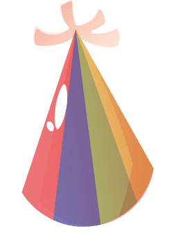 Birthday Hat Rainbow clipart