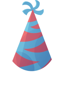 Birthday Hat Stripes clipart