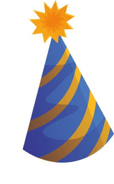 Party Hat Stripe clipart