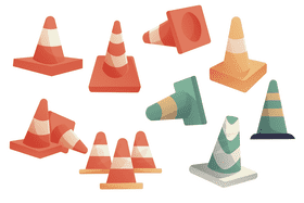 Traffic Cone vector