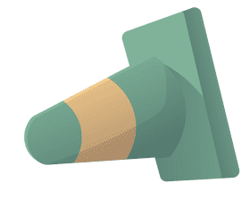 Traffic Cone Green clipart