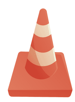 Traffic Cone Red clipart