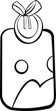 Baby Bib black and white clipart