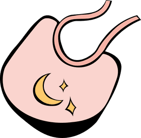 Baby Bib Moon clipart