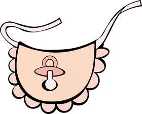Baby Bib Pacifier clipart