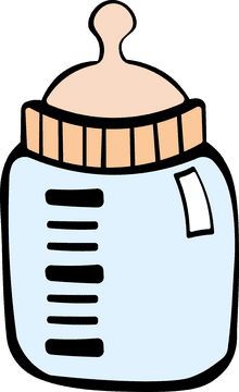 Baby Milk Bottle Empty clipart