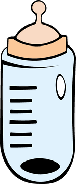 Baby Milk Bottle Empty clipart