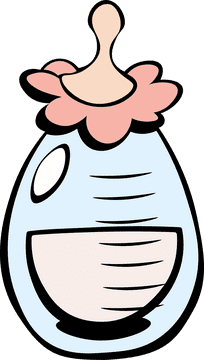 Baby Milk Bottle With Milk clipart