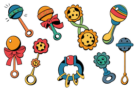 Baby Rattle vector