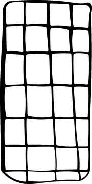 Checkered blanket black and white clipart